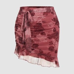 Chiffon High Waisted Miniskirt